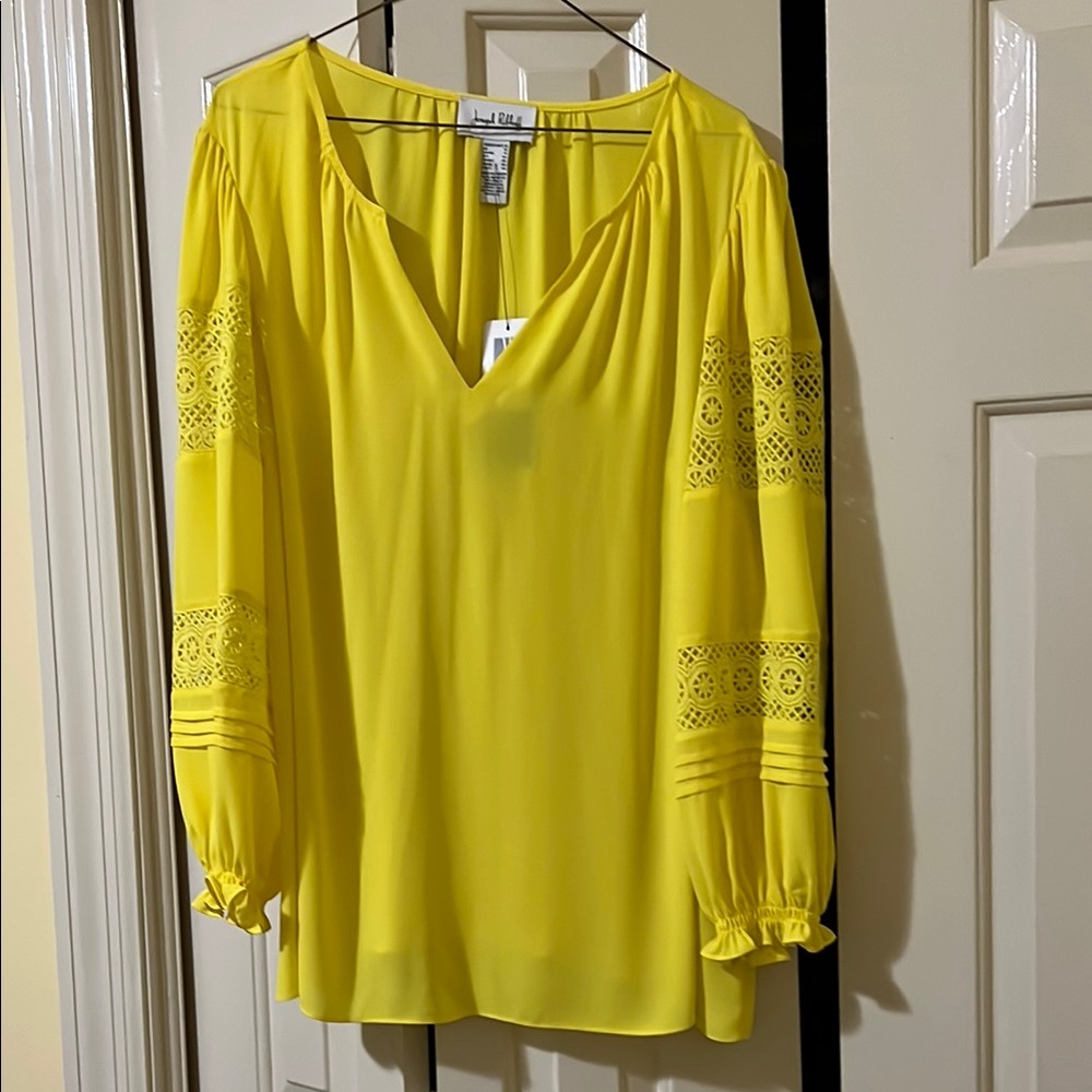 Joseph Ribkoff NWT Yellow Long Sleeve Blouse